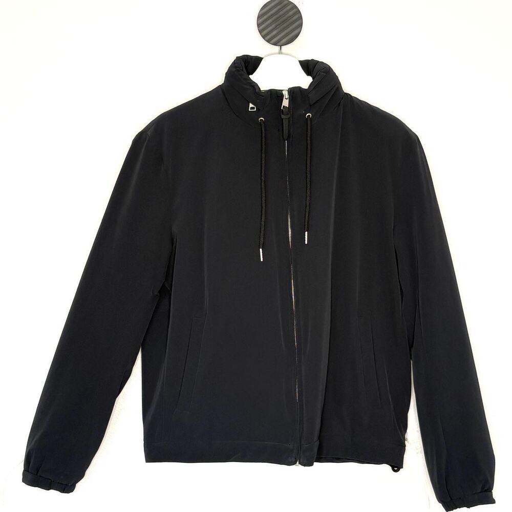 Sandro Hooded Technical Fabric Jacket M